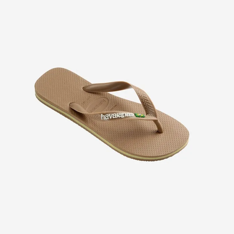 Infradito Havaianas Donna Brasil Logo Rose Gold Ciabatte in gomma mare piscina E2023