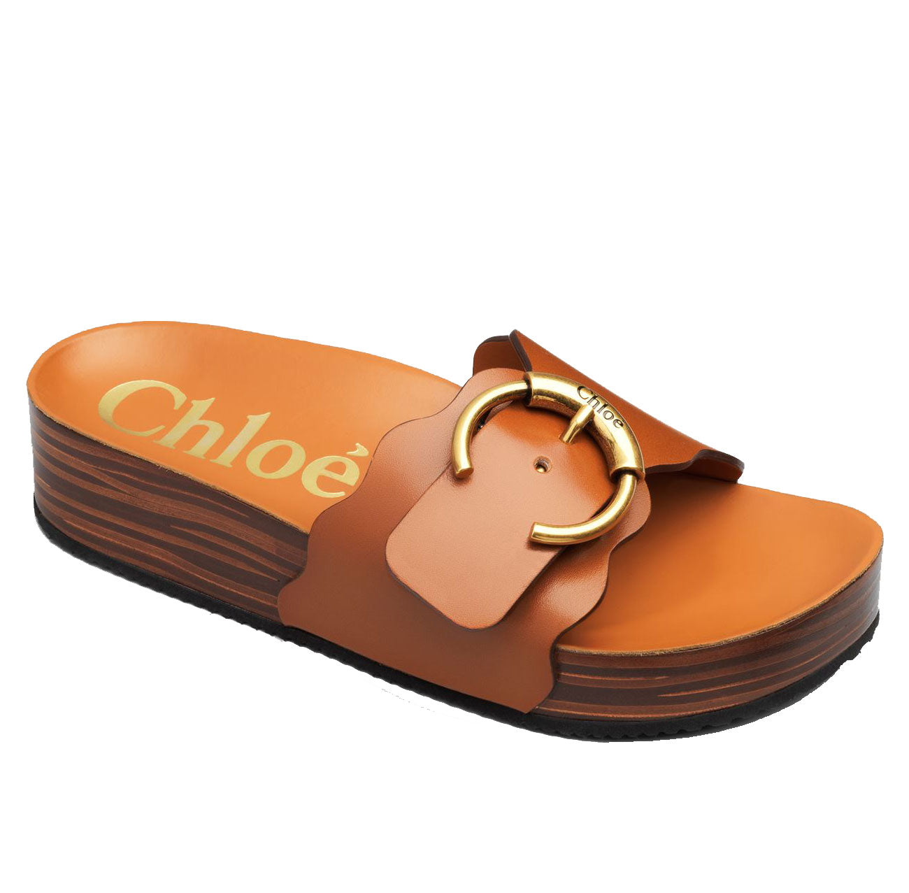 Ingrid Flatform Slide, Ochre