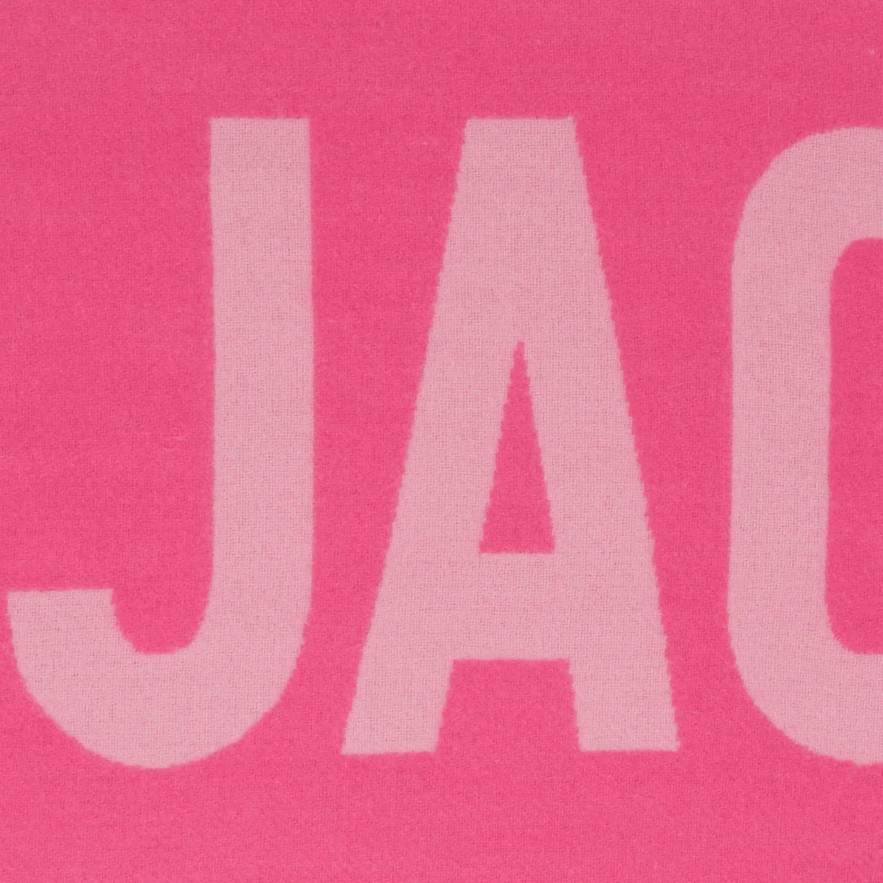 JACQUEMUS Lécharpe Fringe Logo Scarf - Pink