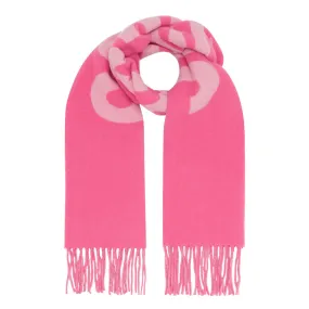 JACQUEMUS Lécharpe Fringe Logo Scarf - Pink