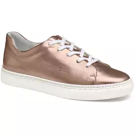 Johnston & Murphy Womens Callie Faux Leather Casual And Fashion Sneakers