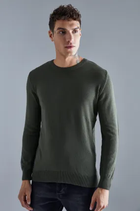 Long Sleeve Crew Neck Knit Sweater