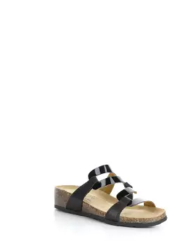 LUZZI BLACK Slip-on Sandals