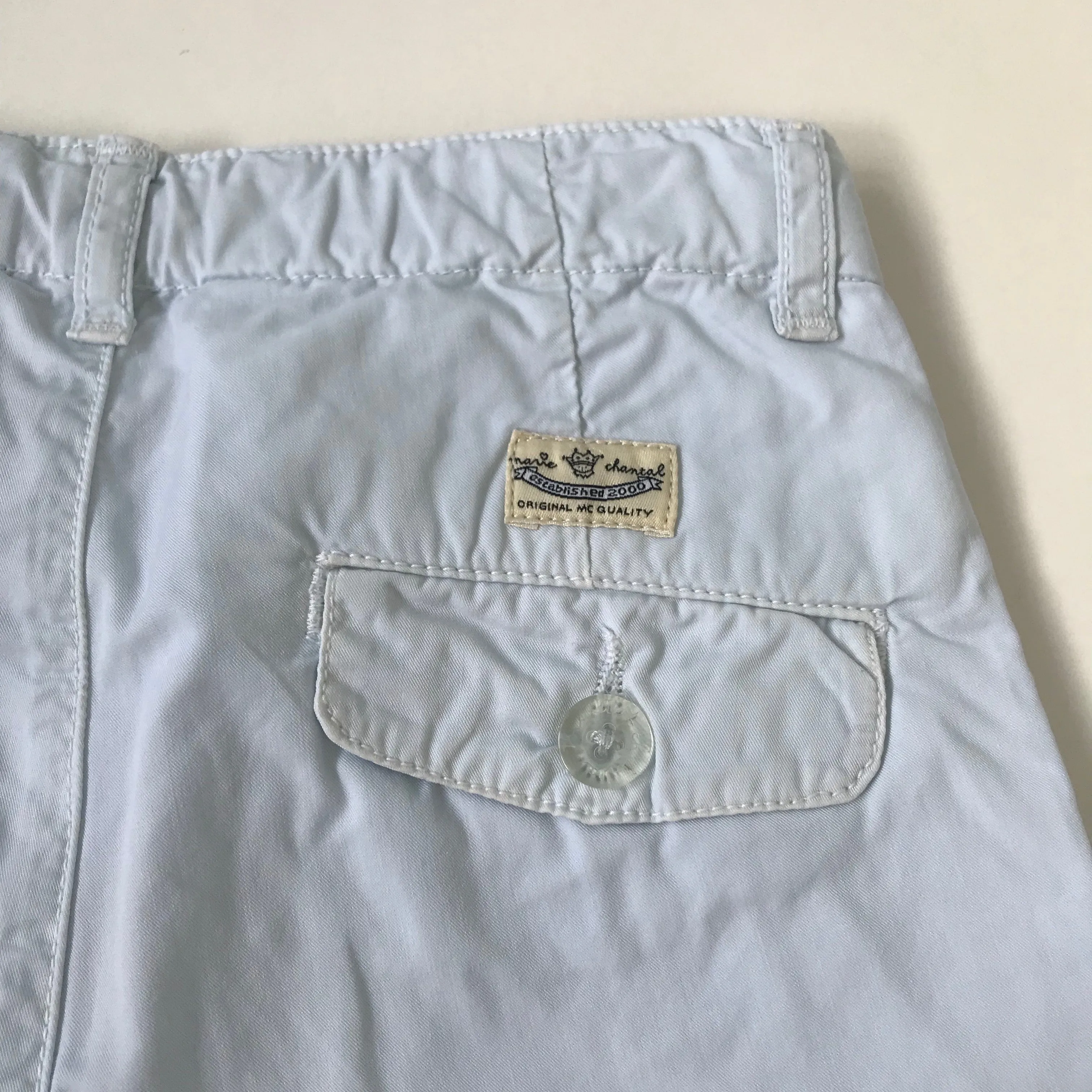 Marie-Chantal Pale Blue Cotton Chinos