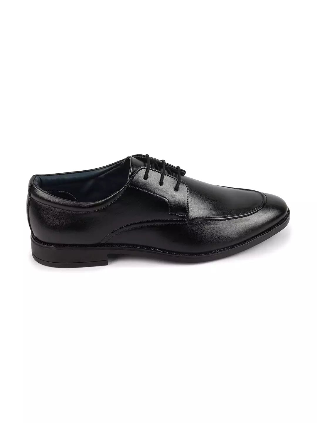 Men Black Formal Office Comfort Lace-Up Derby Shoes