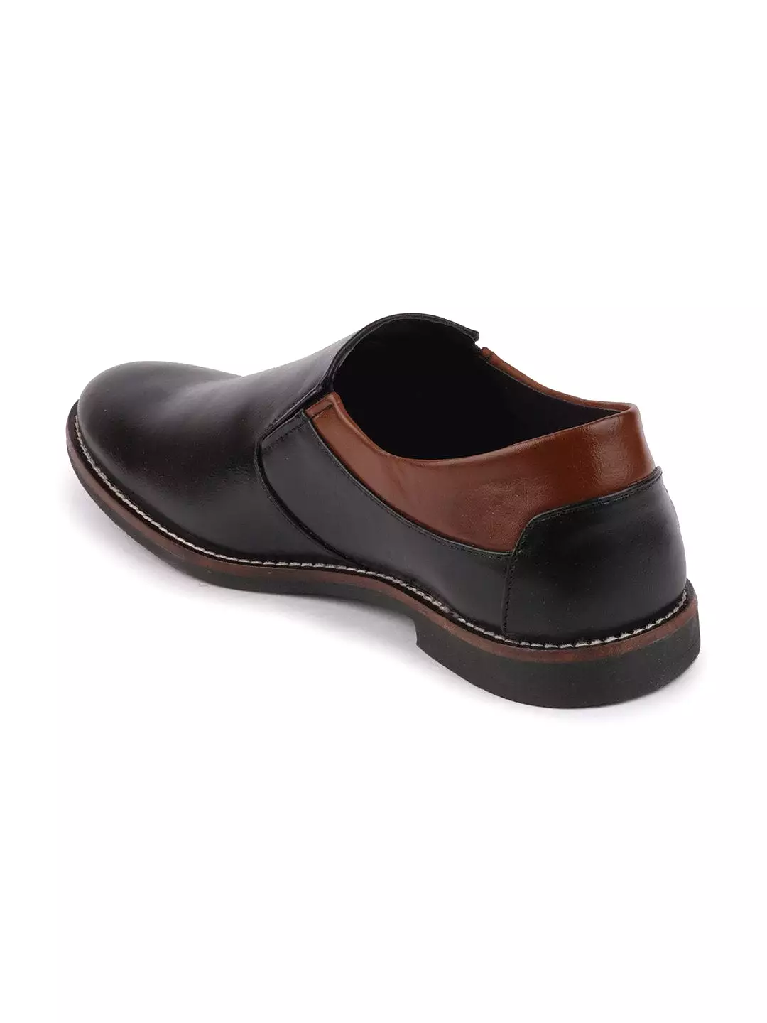 Men Black Formal Slip-On Oxford Shoes