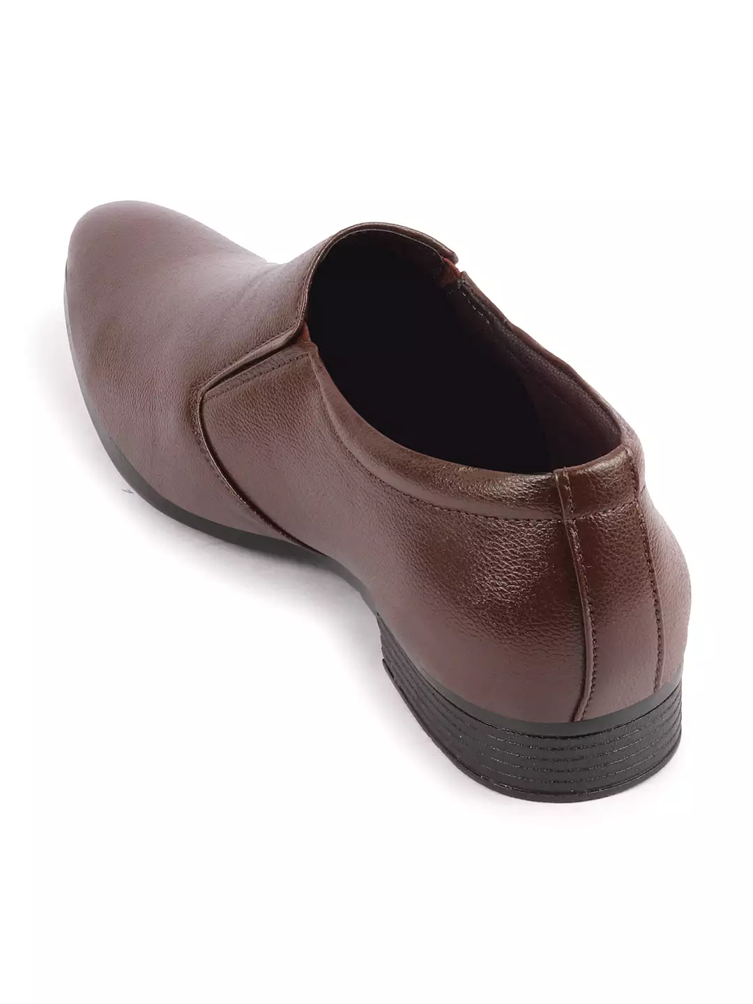 Men Brown Formal Office Slip On Shoes