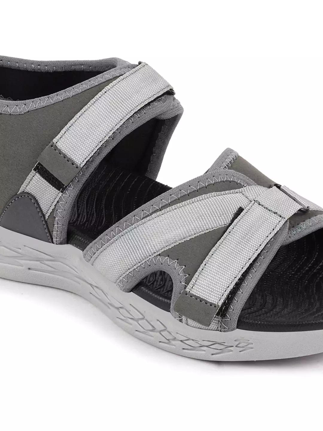 Men Grey Outdoor Sports Phylon Sole Flexi Sandals & Floaters