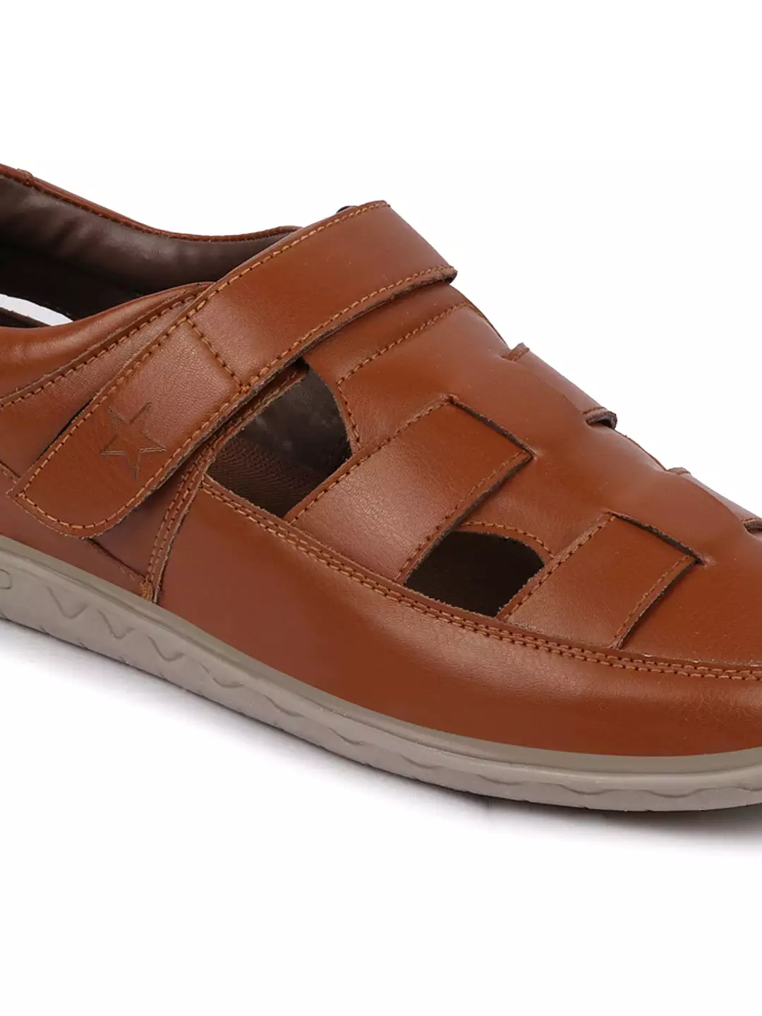 Men Tan Shoe Style Sandals