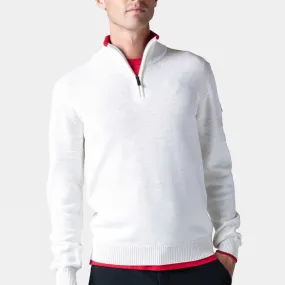 Mens Half Zip Knitted Sweater 