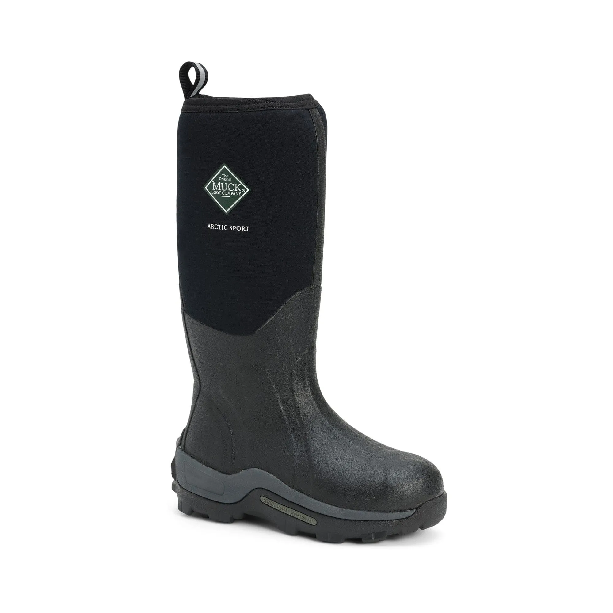 Muck Boots Arctic Sport Pull On Wellington Boot - Black/Black