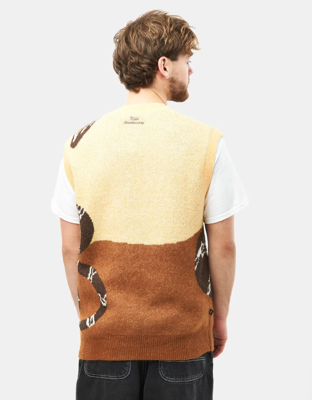 Nike SB Snake Sweater Vest - Celestial Gold/Light British Tan