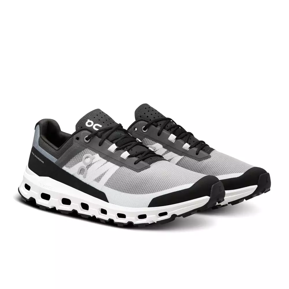 On Men's Cloudvista Trail Running Shoes - Black/White