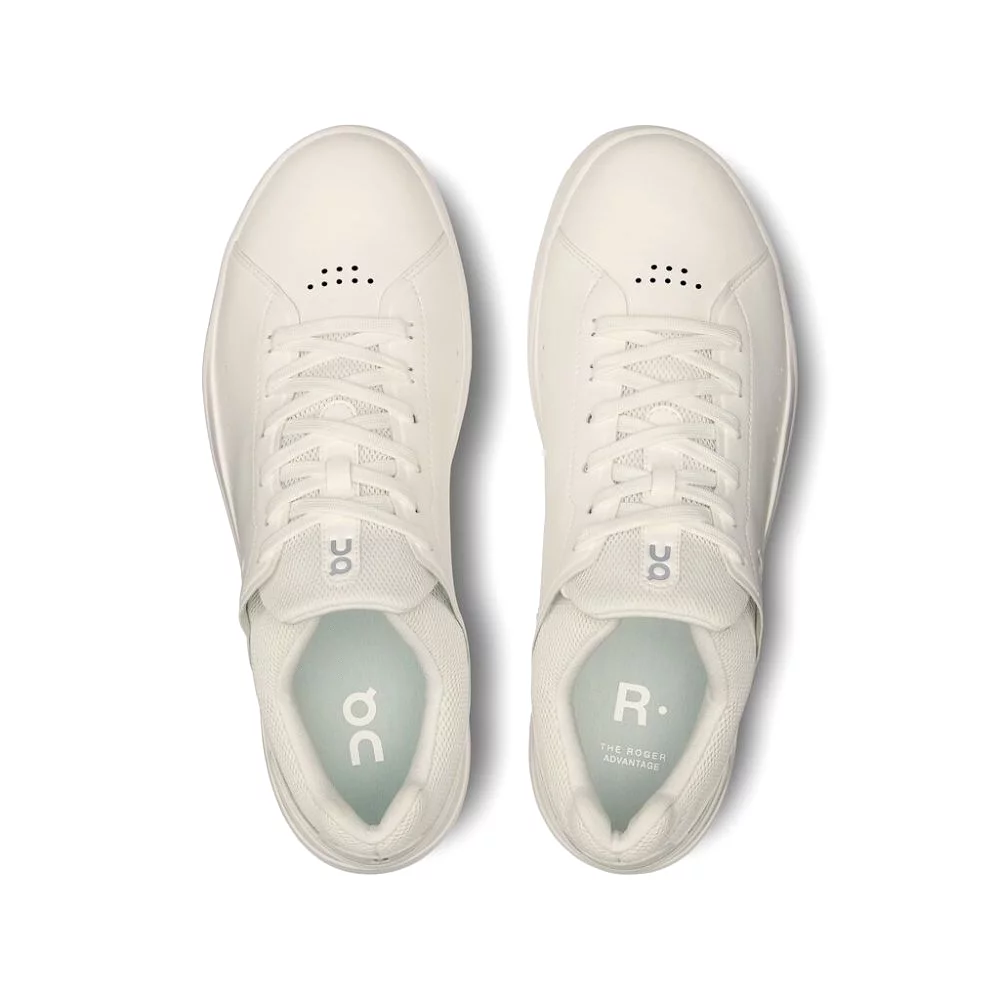 On Men's THE ROGER Advantage 2 Sneaker - White/Undyed