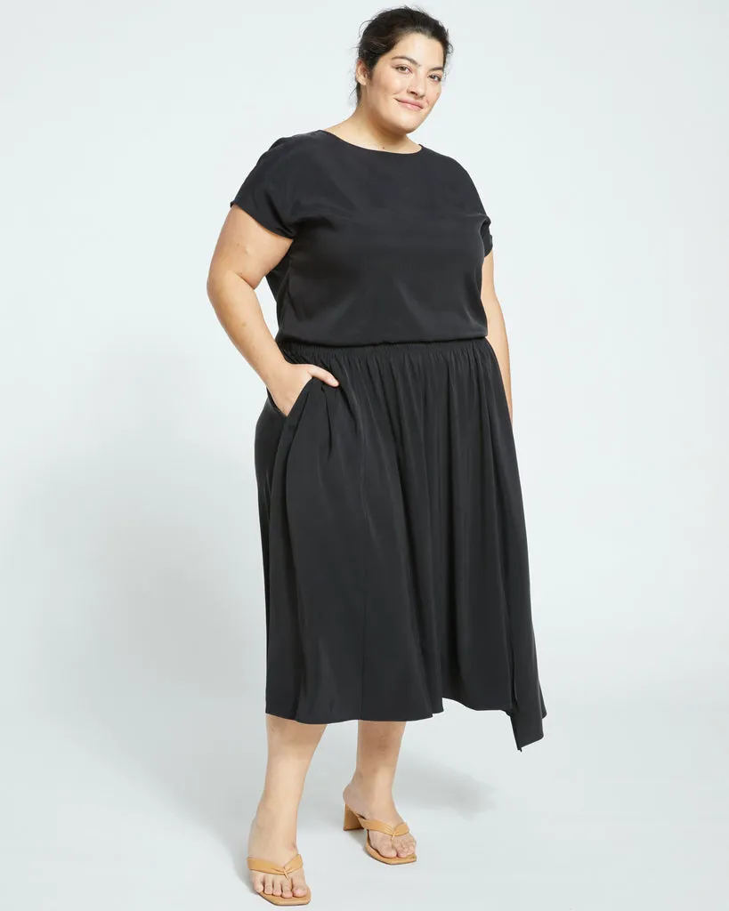 Palma Cupro Skirt - Black