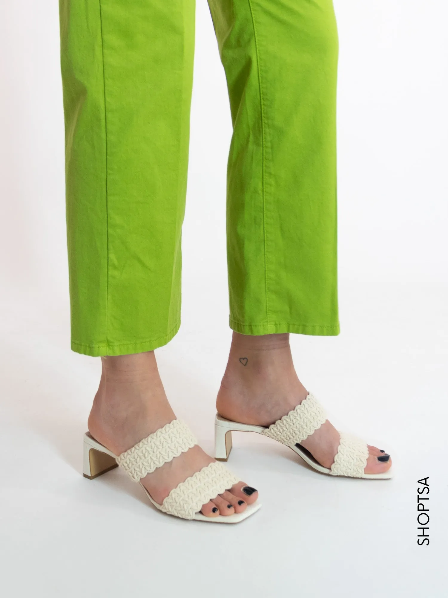 Pantalone pistacchio in cotone