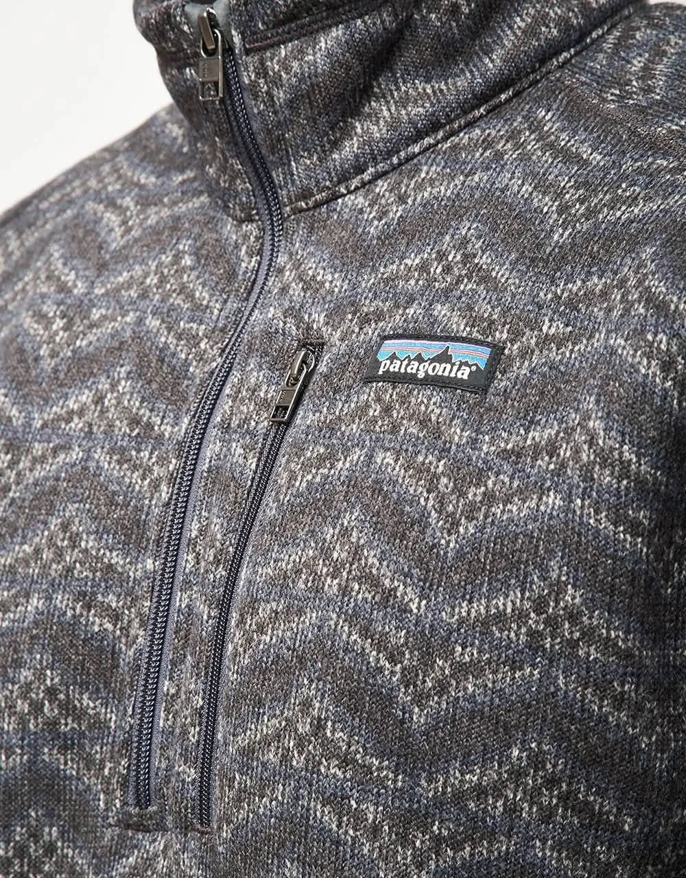 Patagonia Better Sweater 1/4 Zip - Island Escape: Forge Grey