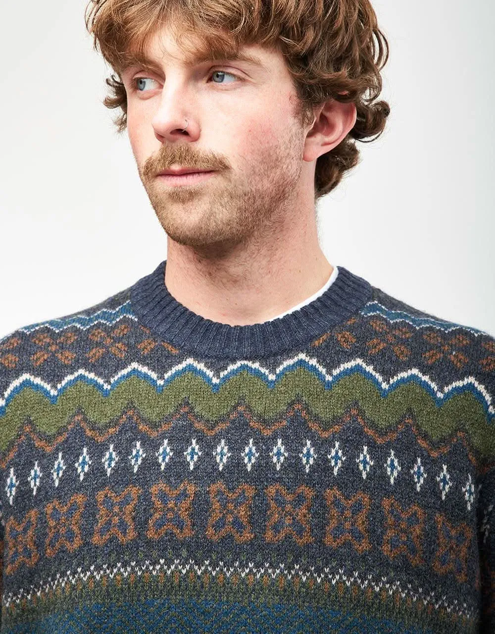 Patagonia Recycled Wool-Blend Sweater - Helmsman: Smolder Blue