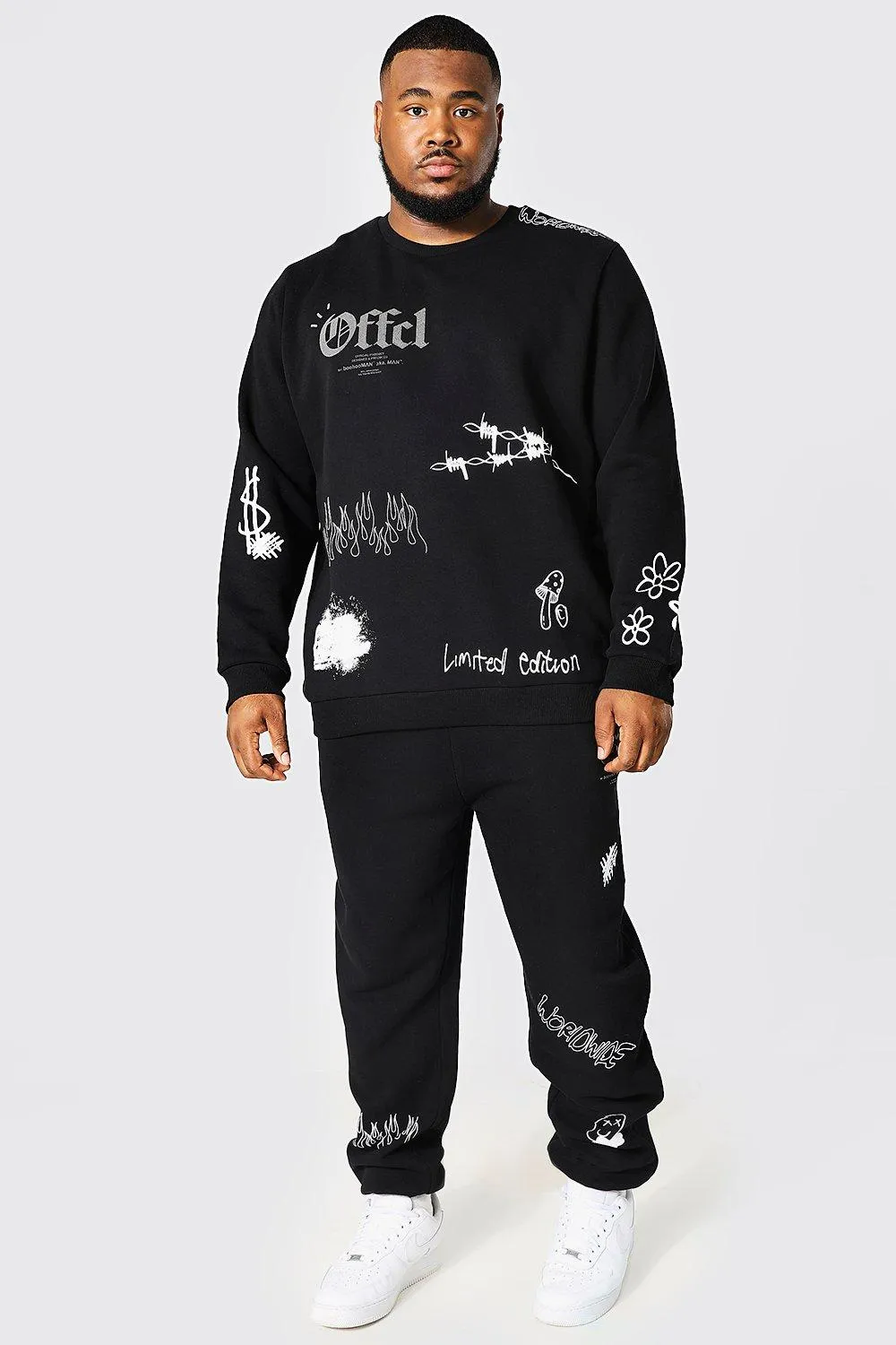 Plus Reflective Offcl Sweater Tracksuit