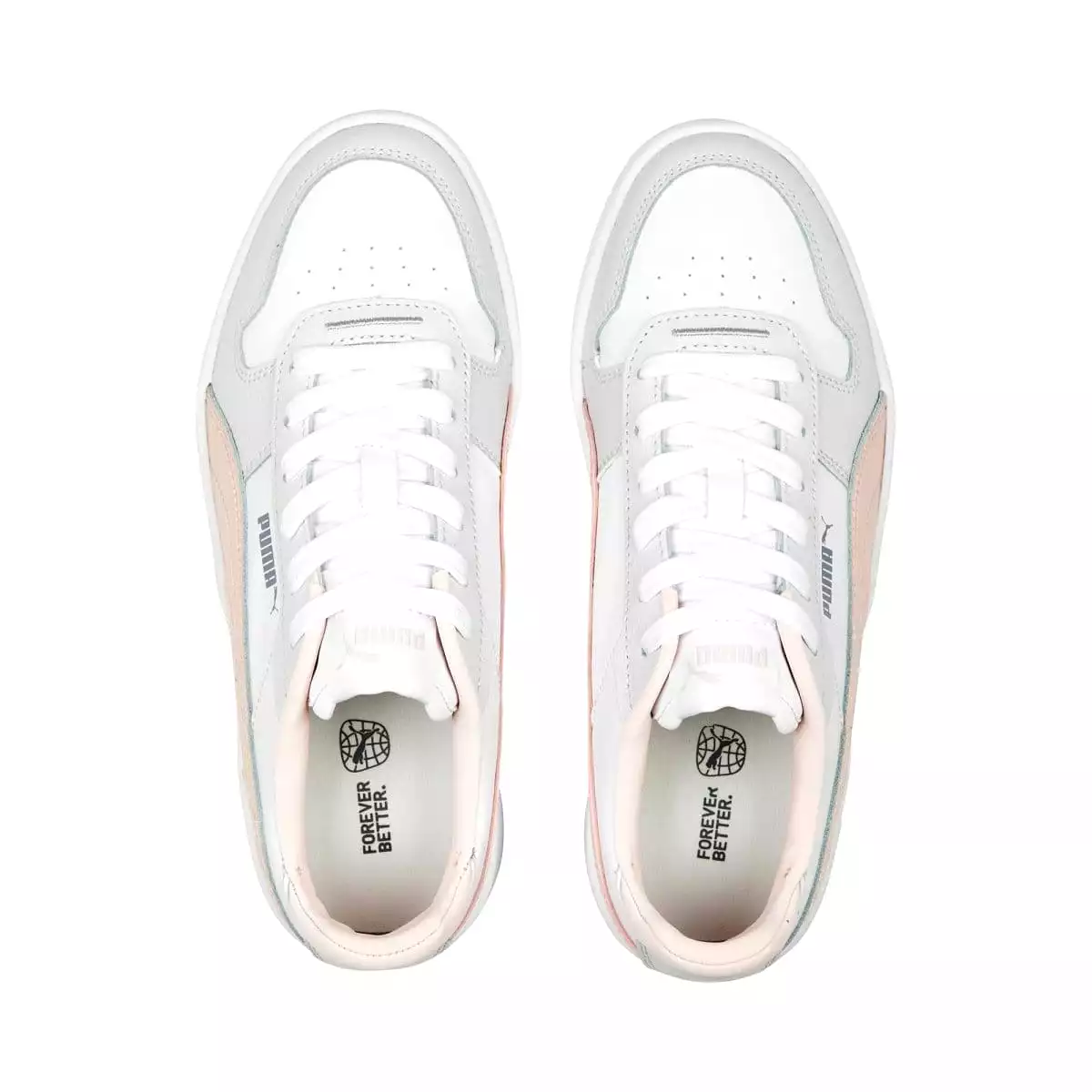 PUMA WOMEN'S CARINA STREET WHITE/ROSE SNEAKERS