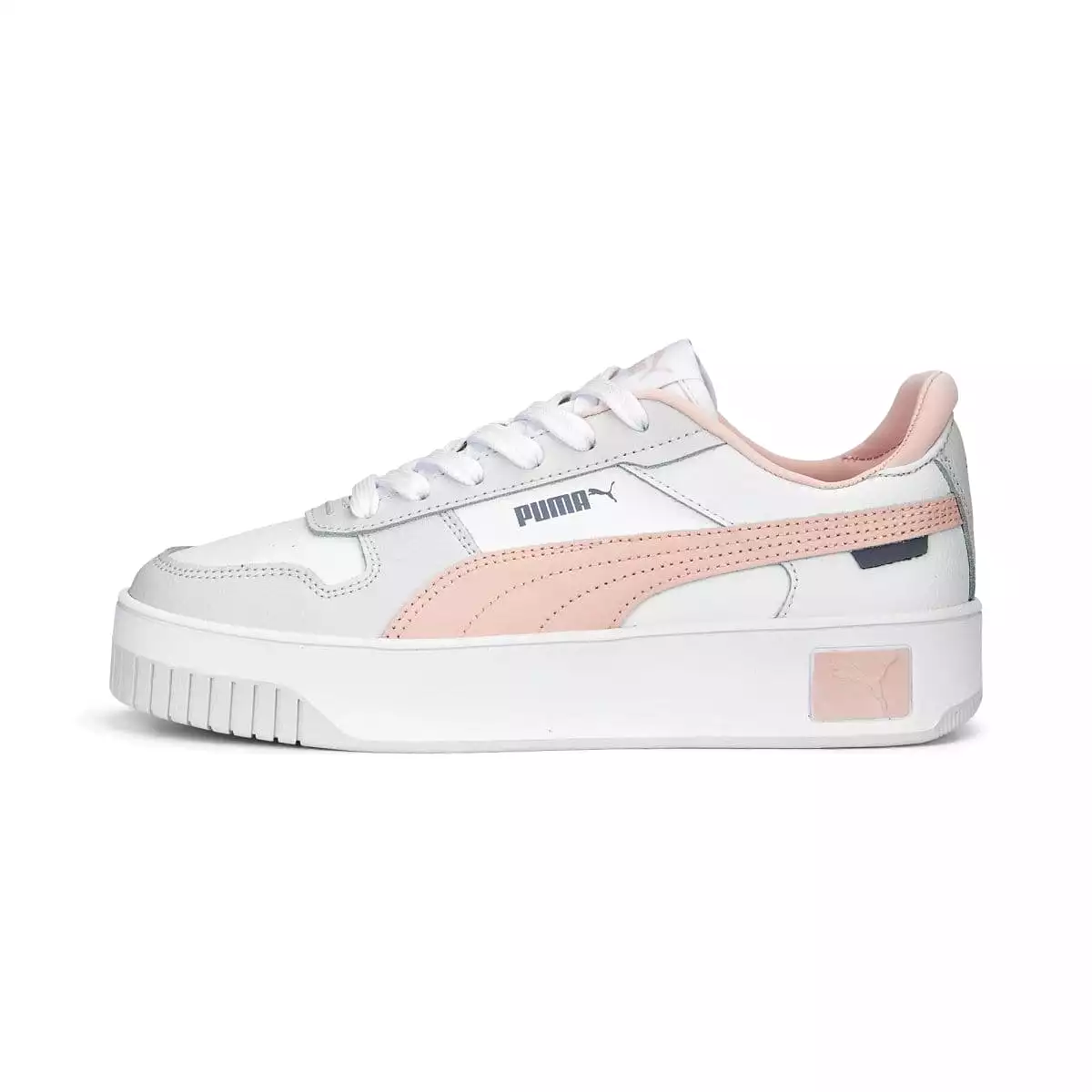 PUMA WOMEN'S CARINA STREET WHITE/ROSE SNEAKERS