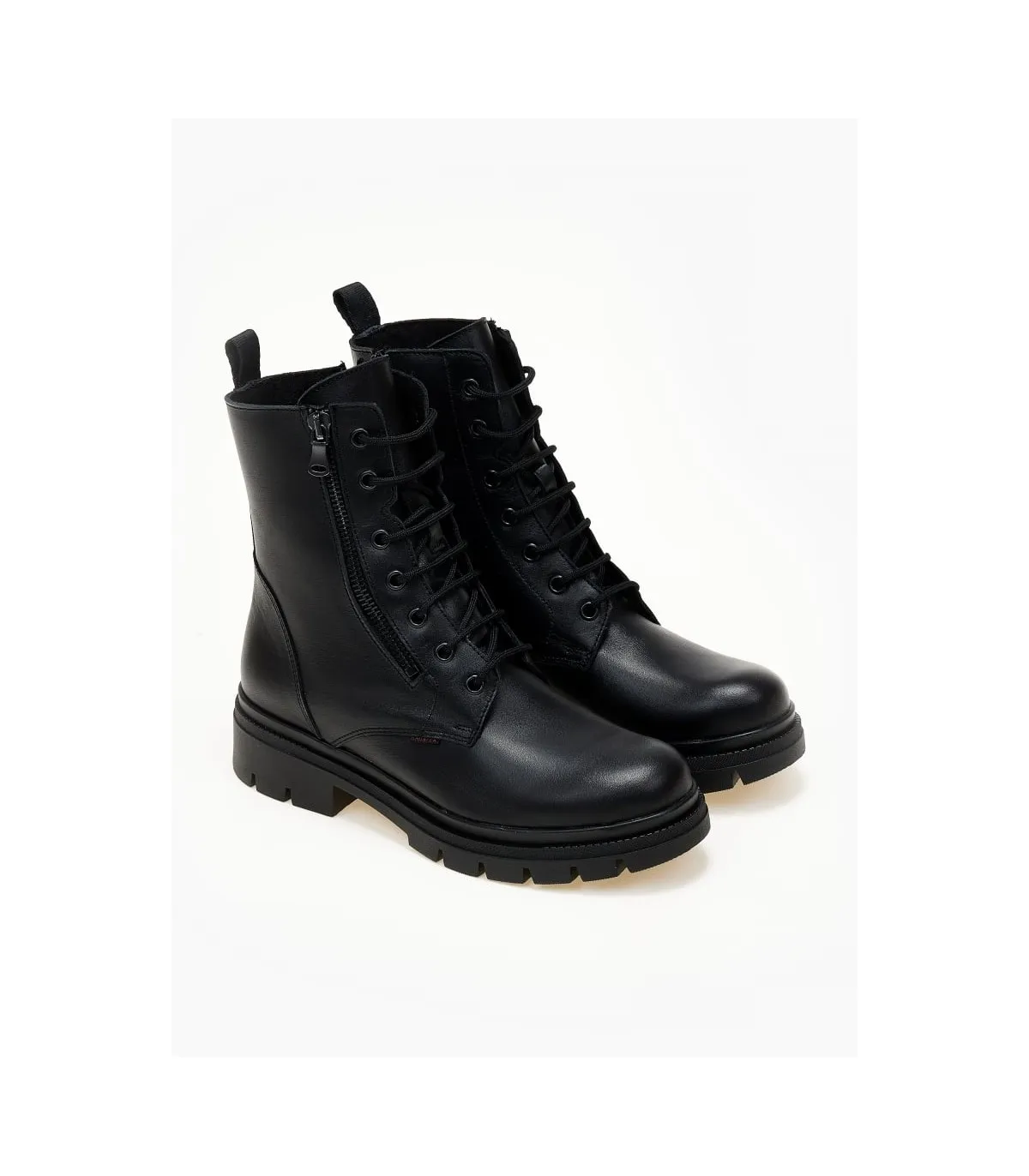 Ragazza Chunky Leather Boots - Black 0424