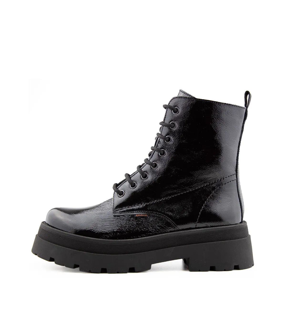 Ragazza Chunky Leather Boots - Black 073