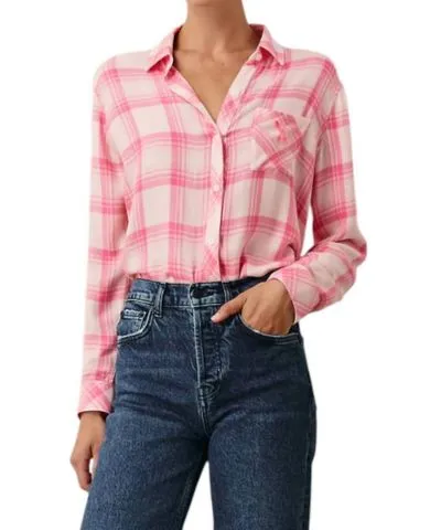 Rails Hunter Shirt In Brave Pink