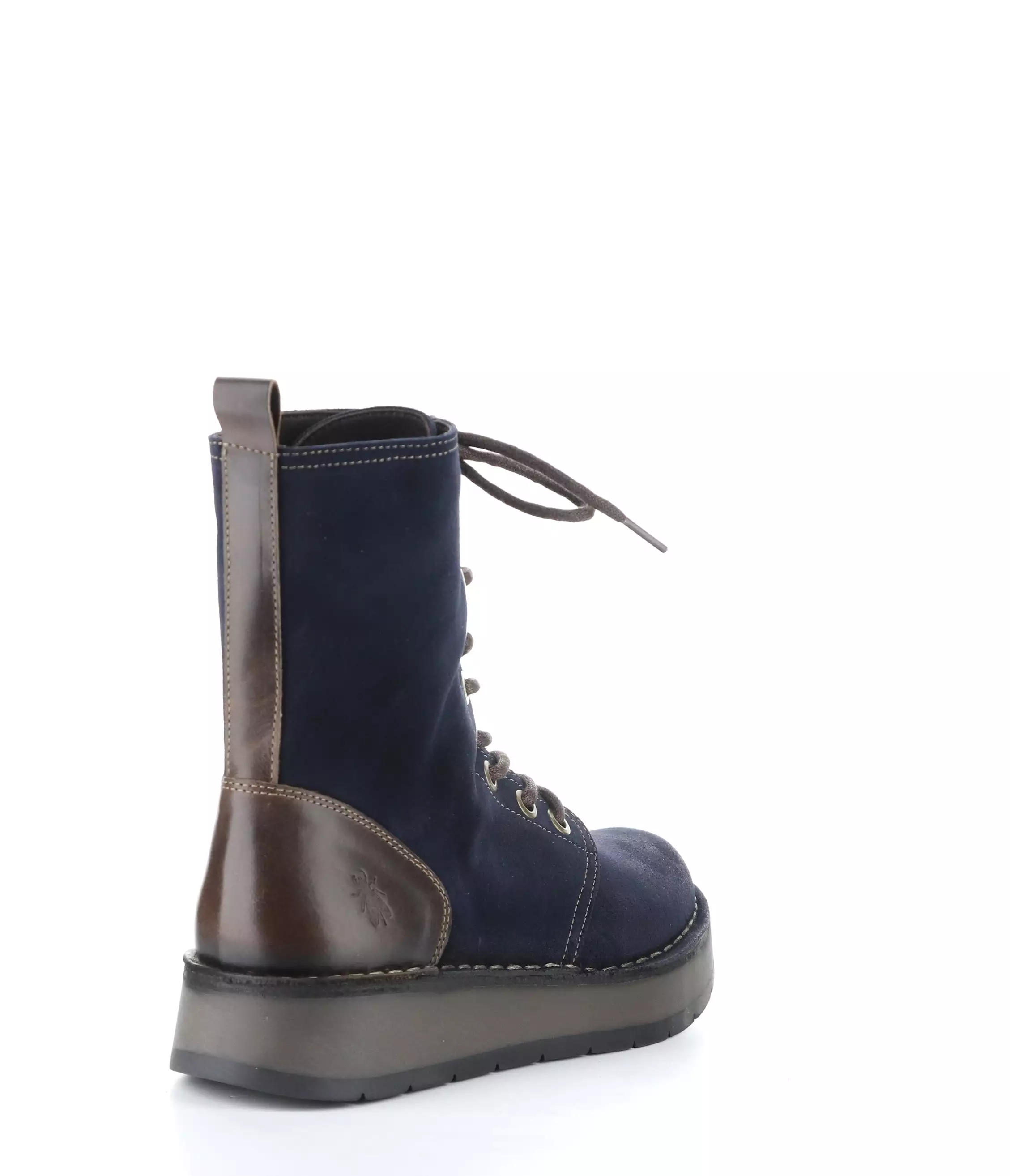 RAMI043FLY 007 NAVY/DK BROWN Lace-up Boots