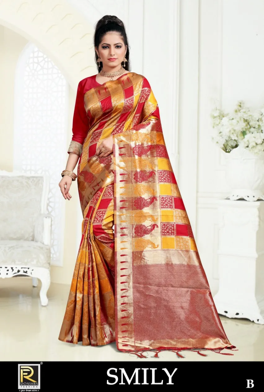 Ranjna Presents Smily Silk Fancy Designer Sarees Collection