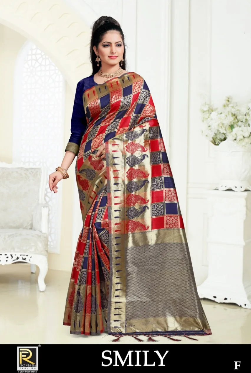 Ranjna Presents Smily Silk Fancy Designer Sarees Collection