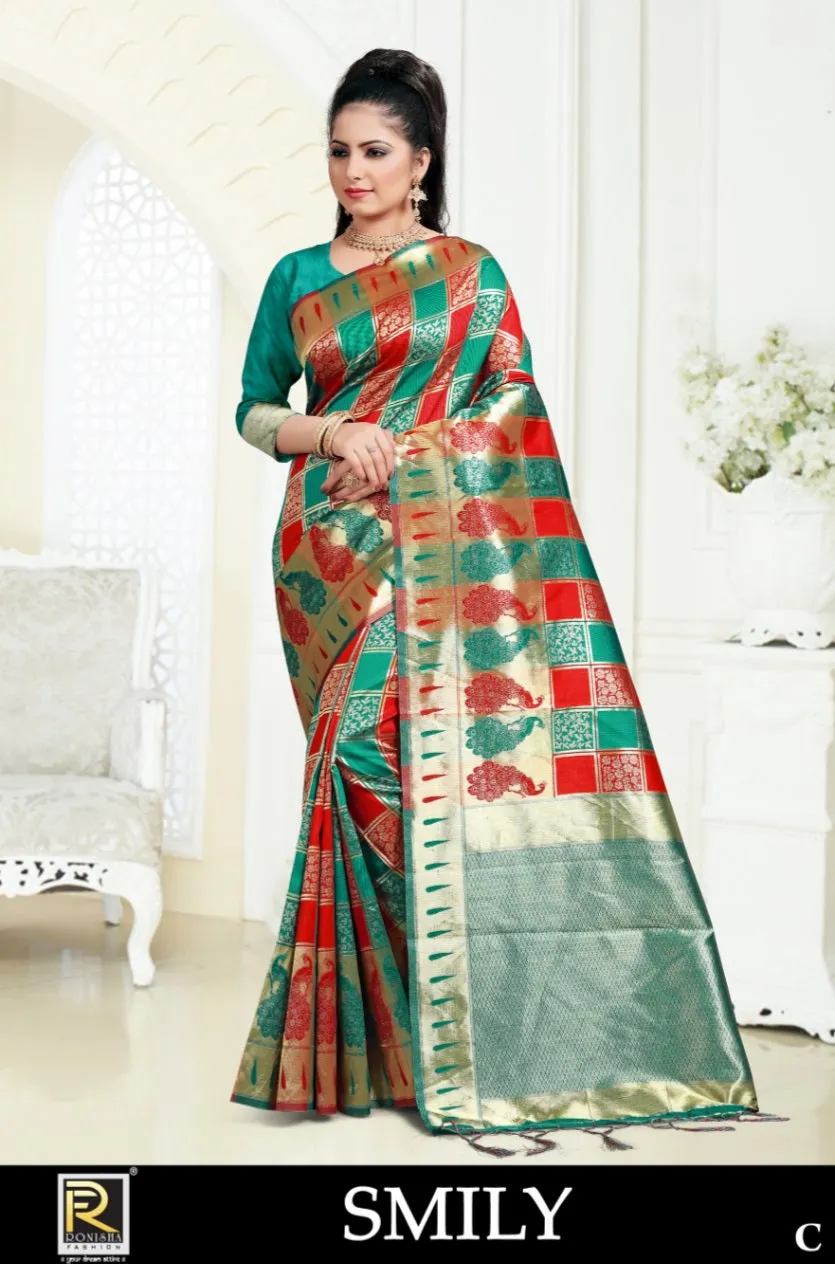 Ranjna Presents Smily Silk Fancy Designer Sarees Collection