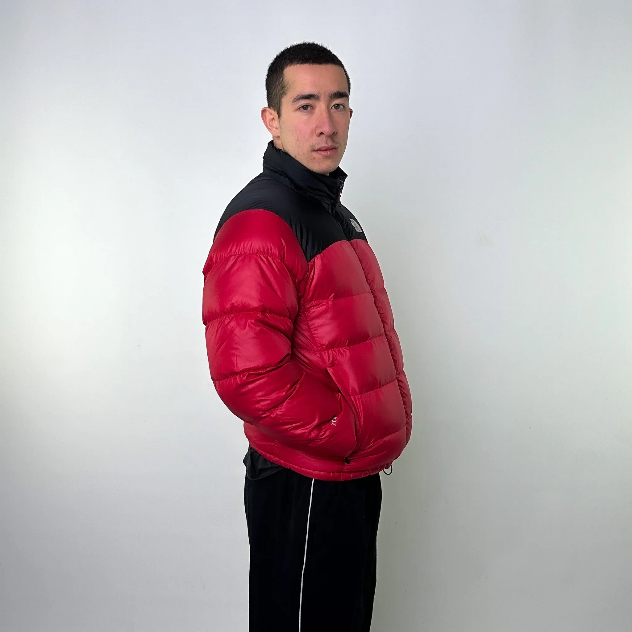 Red 90s The North Face 700 Series Puffer Jacket Coat (M)