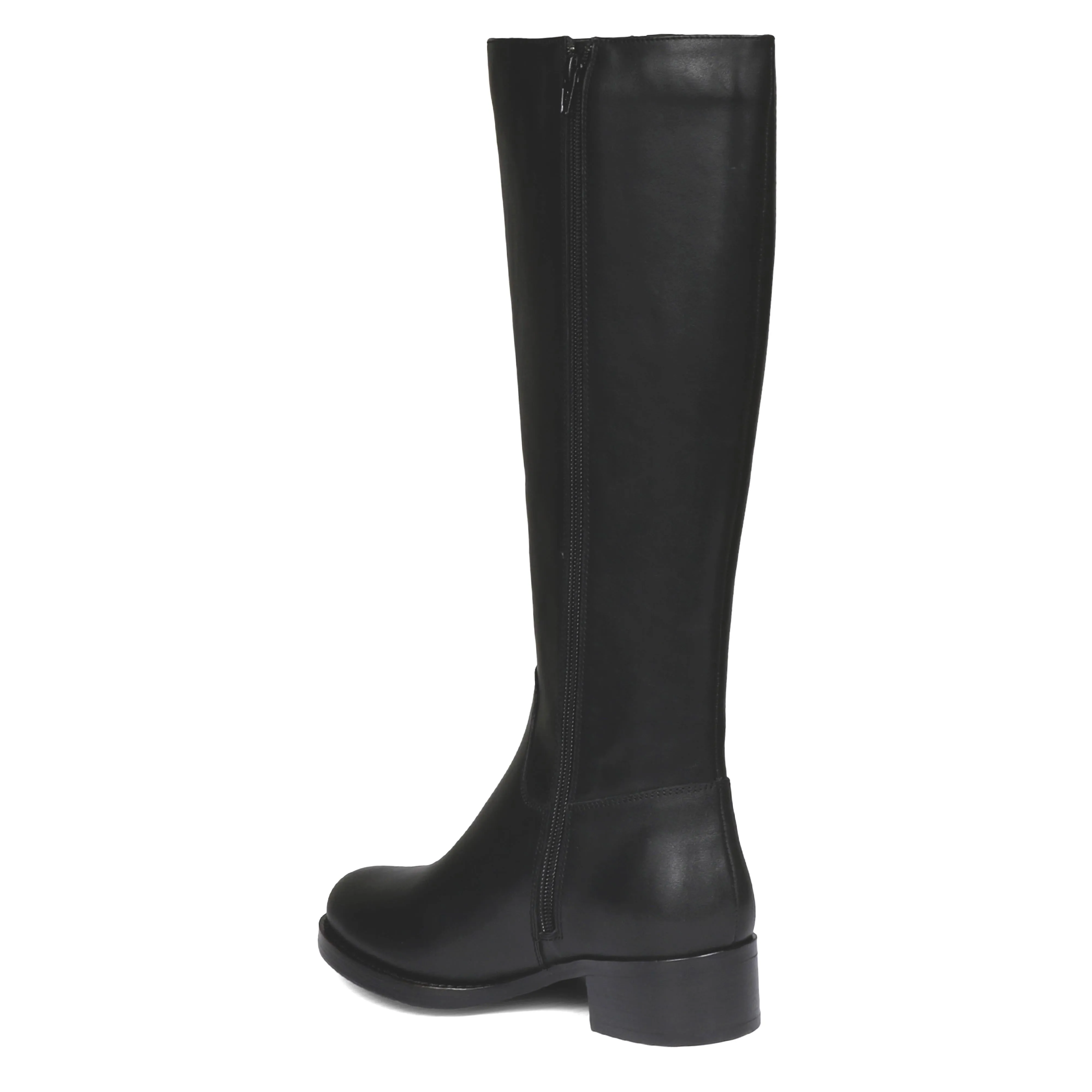 Saint Adriano Black Leather Knee High Boots