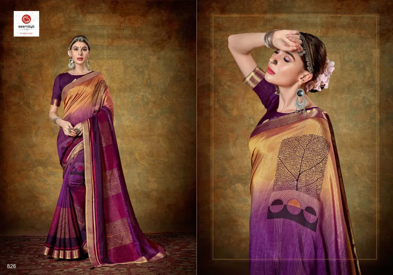 Seemaya Launched Madhulika Fancy Vichitra Border Designer Sarees