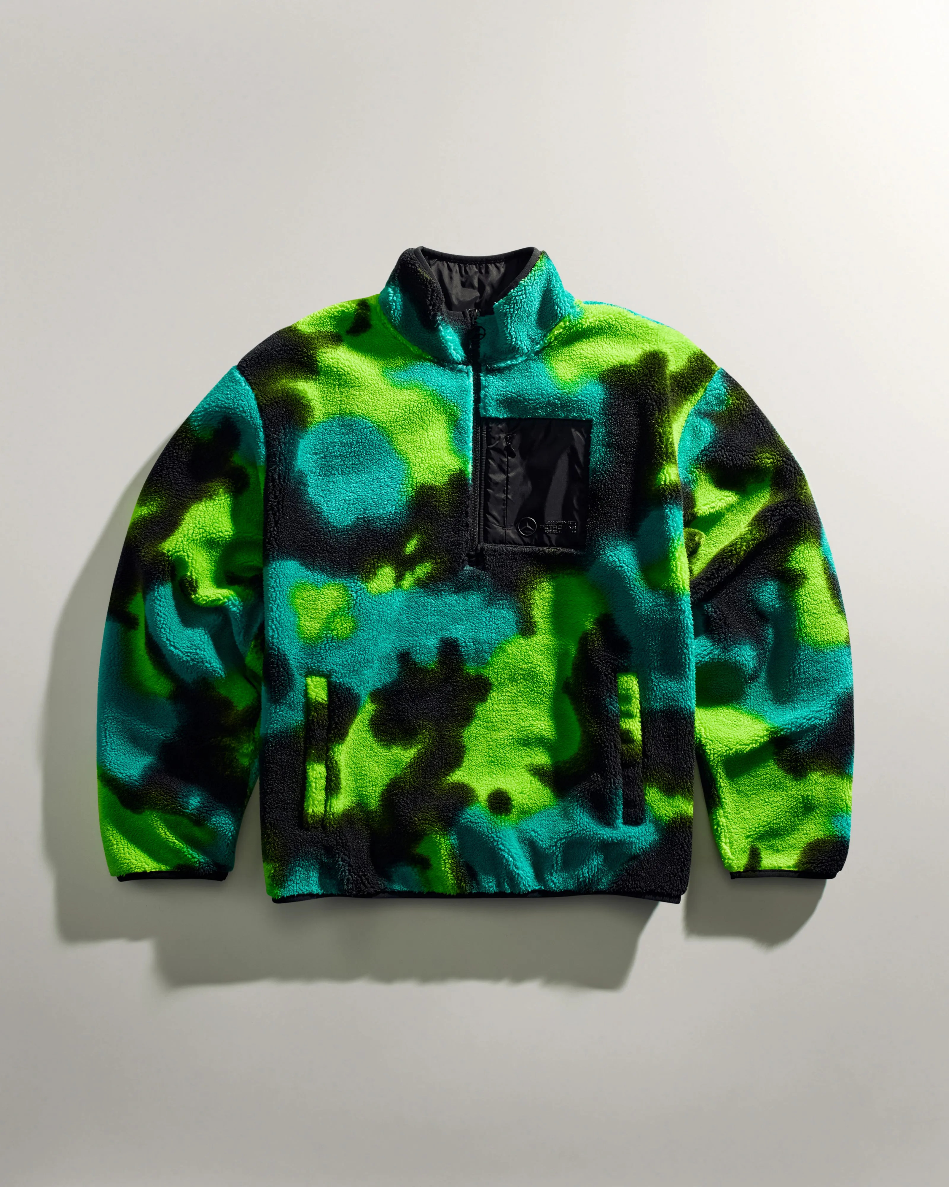 Spray Camo Sherpa 1/4 Sweater Multicolour