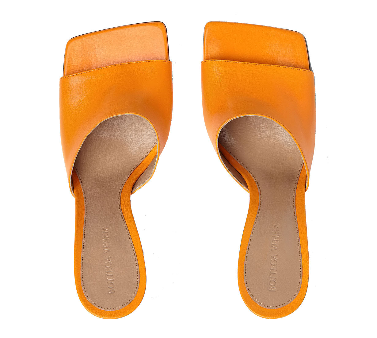 Stretch Mule Sandal 90, Tangerine