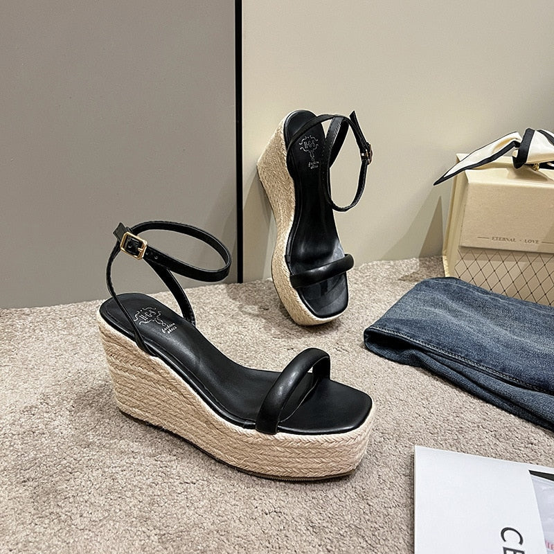 Summer Women's Shoes Ladies Sandals  Wedge Heel Sandals Bunch Casual Sandals Ladies Sandals for Women Platform Sandals High Heel