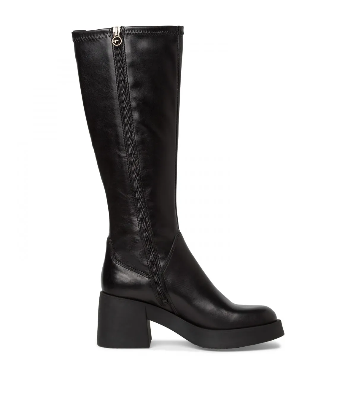 Tamaris Leather Boots Black Stretch 25616