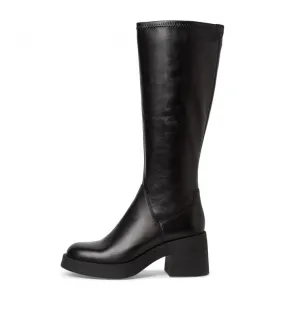 Tamaris Leather Boots Black Stretch 25616