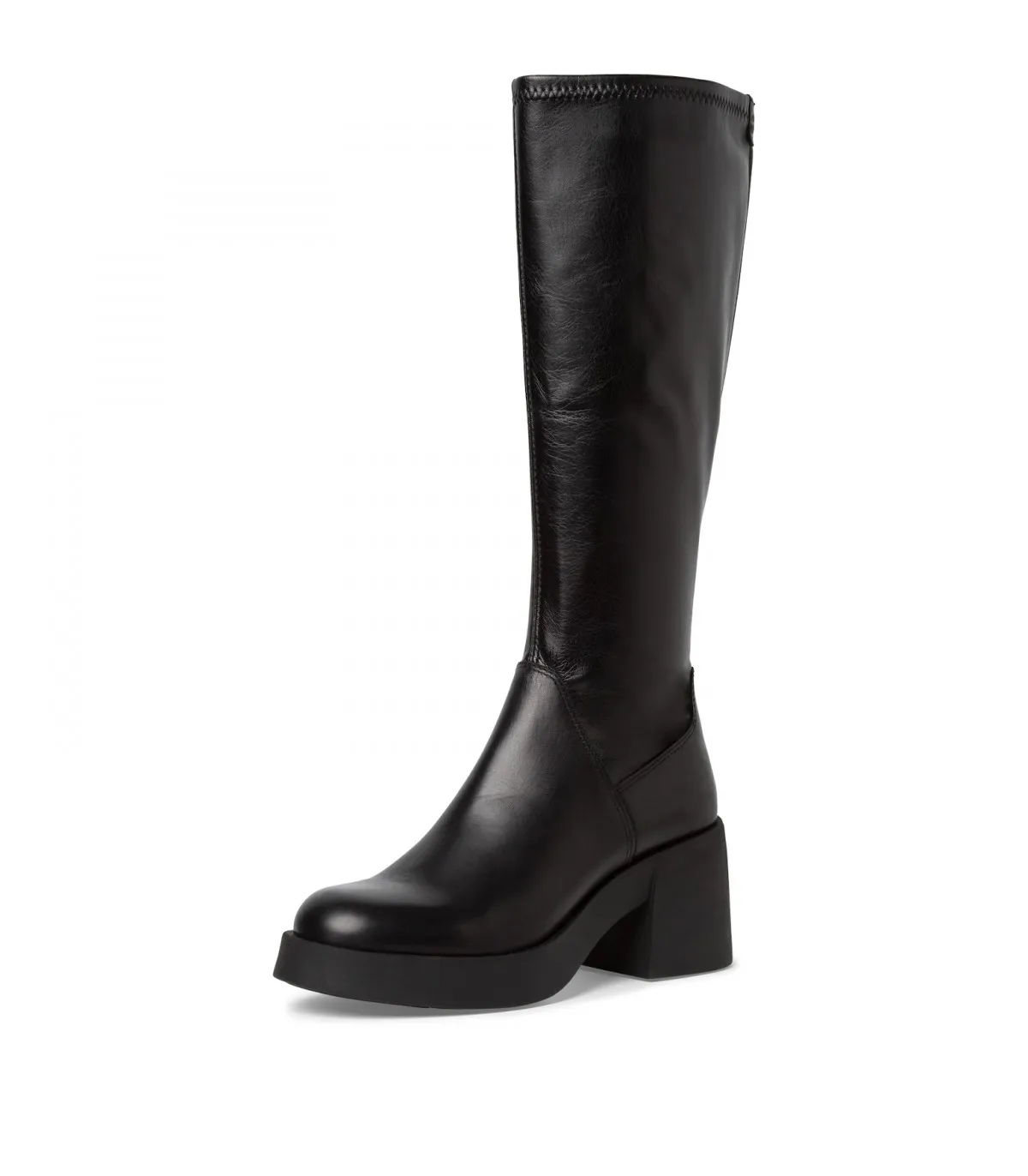 Tamaris Leather Boots Black Stretch 25616