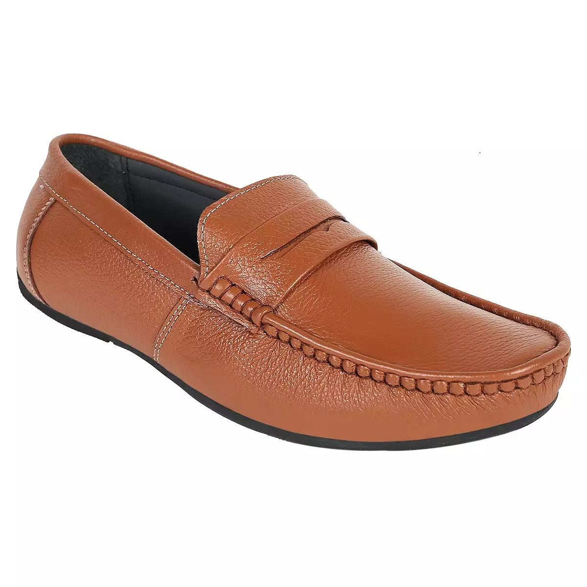 Tan Leather Loafers for Men