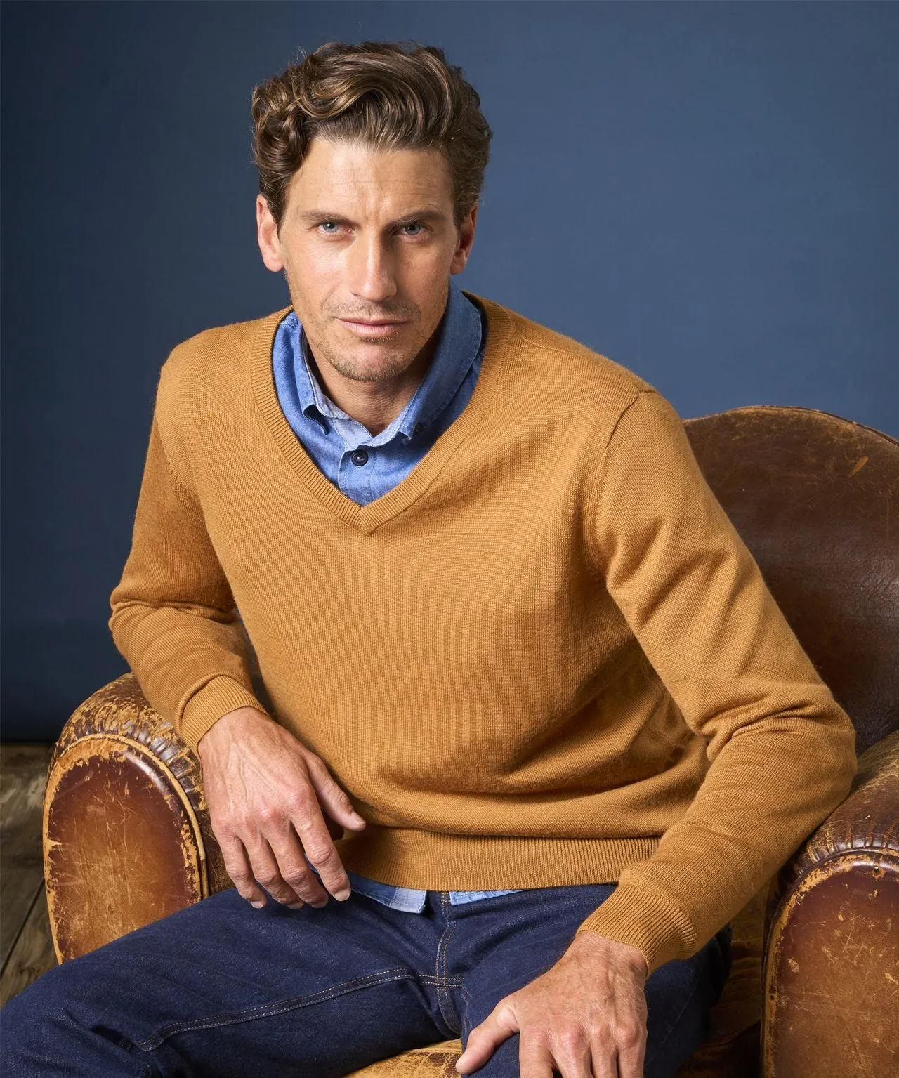 Thermal V-neck Sweater