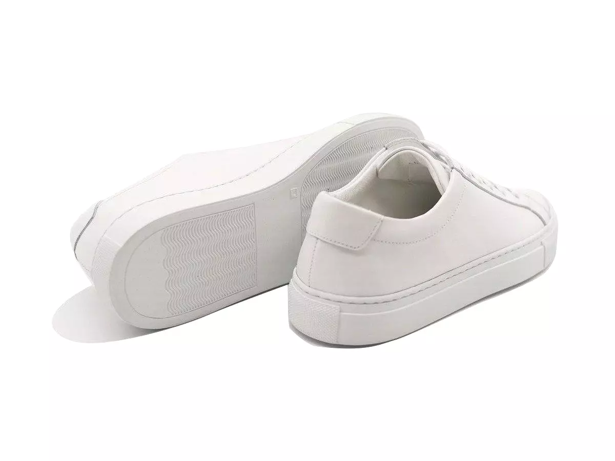 Tomlins Women's Calf Leather Low Top Sneakers - White