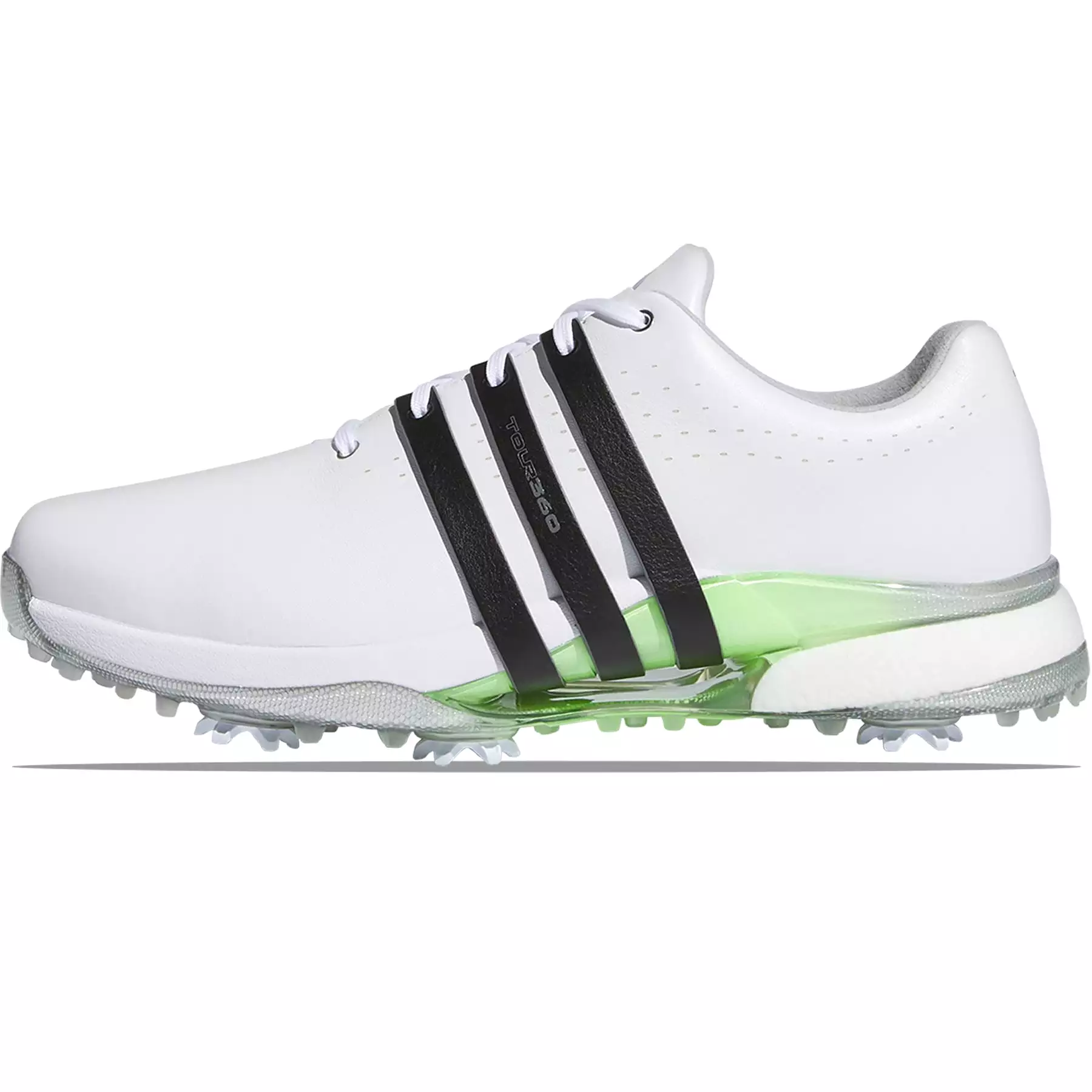 Tour360 24 Leather Golf Shoes White/Black - SS24