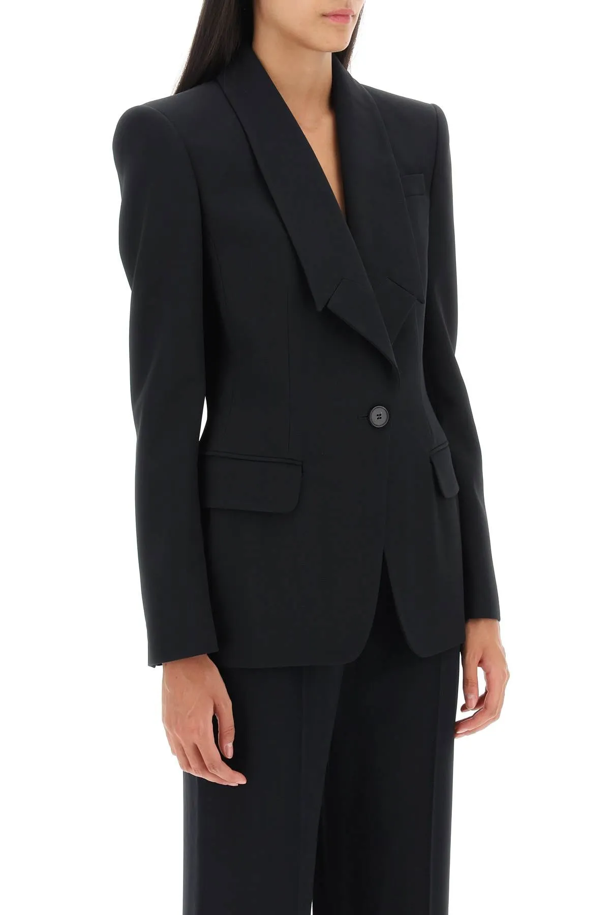 UPSIDE-DOWN LAPEL JACKET