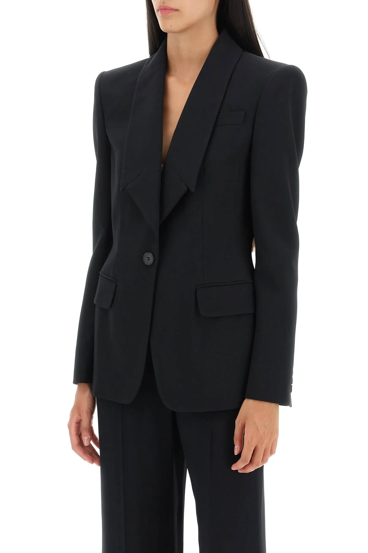 UPSIDE-DOWN LAPEL JACKET