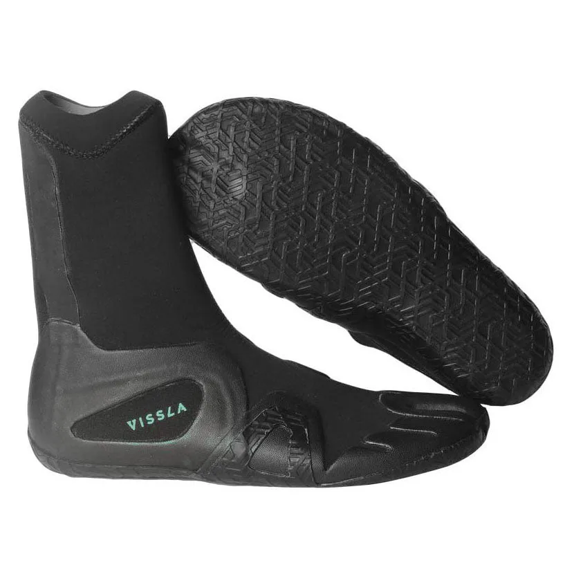 Vissla 7 Seas 3mm Split Toe Boot - Black