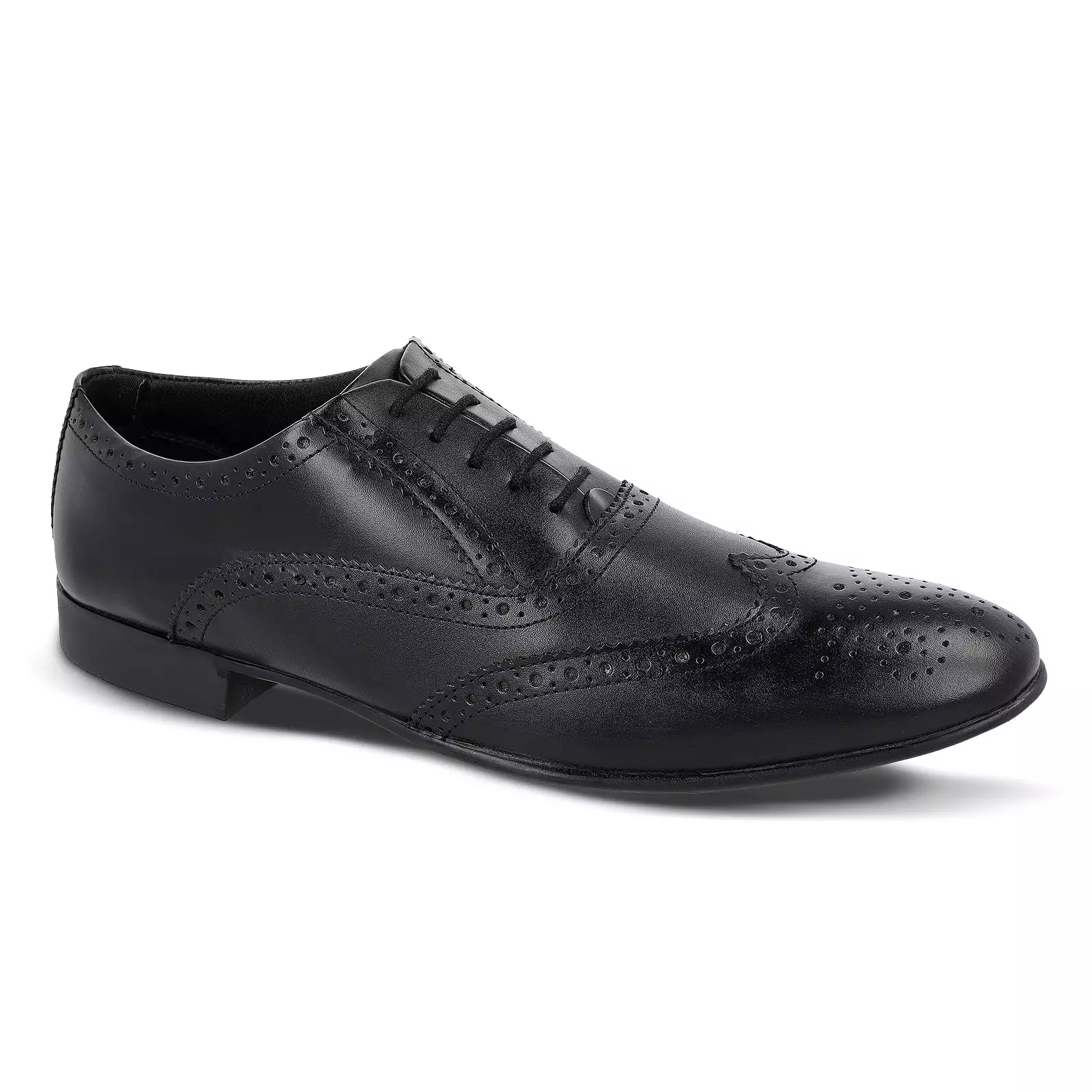 Walkaroo  Leather Men formals Shoes - WF6055 Black