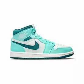 WMN'S AIR JORDAN 1 MID SE 'BLEACHED TURQ/SKY J TEAL-BARELY GREEN'